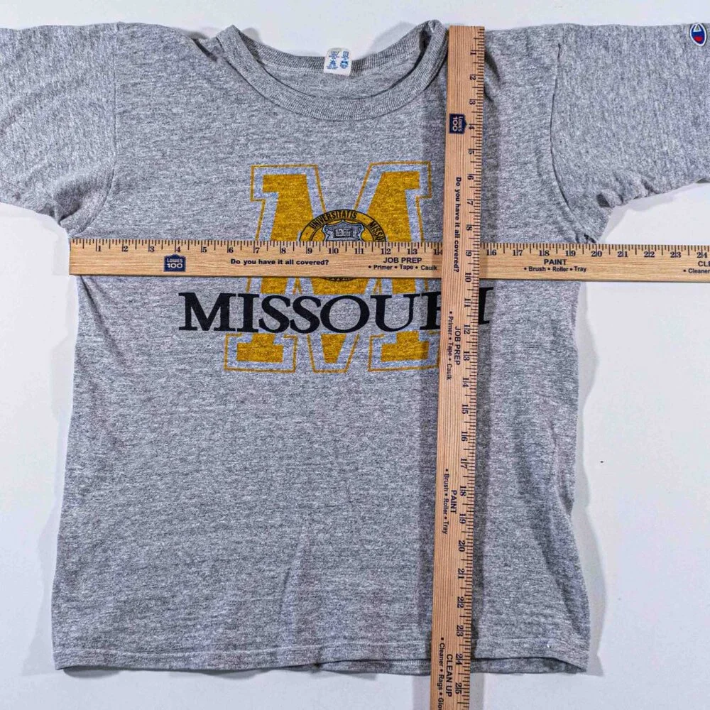 VTG 80s Champion University of Missouri T-Shirt Medium Made in USA Single Stitch - Picture 3 of 9